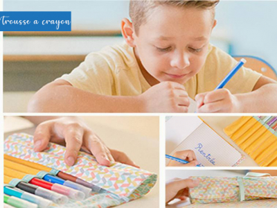 TUTO : TROUSSE A CRAYONS ENROULABLE